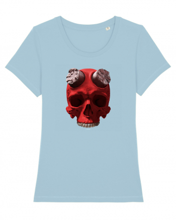 Craniu roșu - skull red 07 Sky Blue