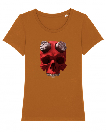Craniu roșu - skull red 07 Roasted Orange
