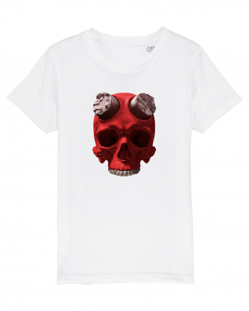 Craniu roșu - skull red 07 White