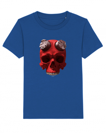 Craniu roșu - skull red 07 Majorelle Blue