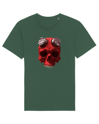 Craniu roșu - skull red 07 Bottle Green