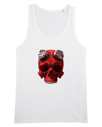 Craniu roșu - skull red 07 White