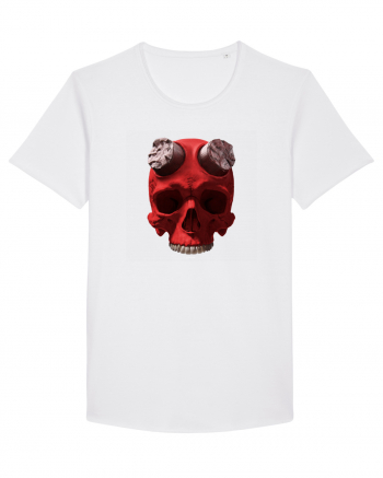 Craniu roșu - skull red 07 White