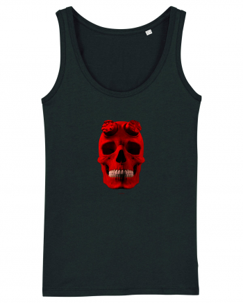 Craniu roșu - skull red 04 Black