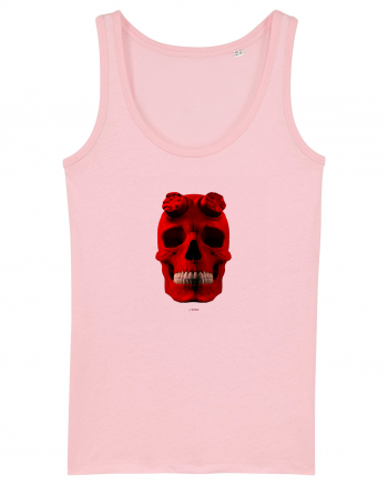 Craniu roșu - skull red 04 Cotton Pink