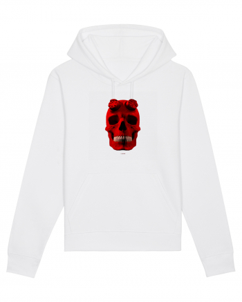 Craniu roșu - skull red 04 White