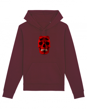 Craniu roșu - skull red 04 Burgundy