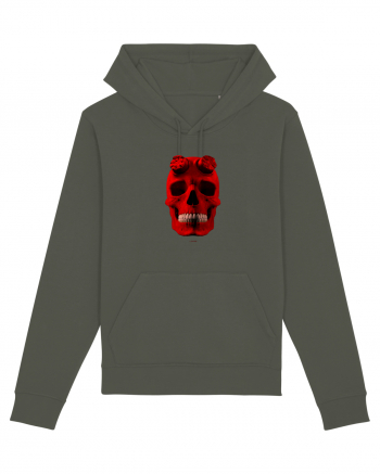 Craniu roșu - skull red 04 Khaki