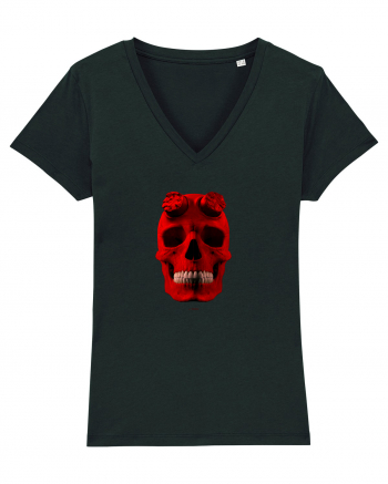 Craniu roșu - skull red 04 Black