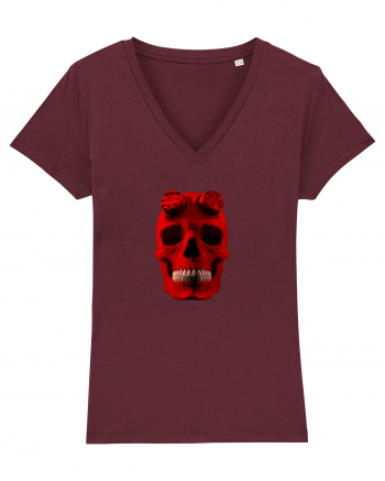 Craniu roșu - skull red 04 Burgundy