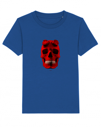 Craniu roșu - skull red 04 Majorelle Blue