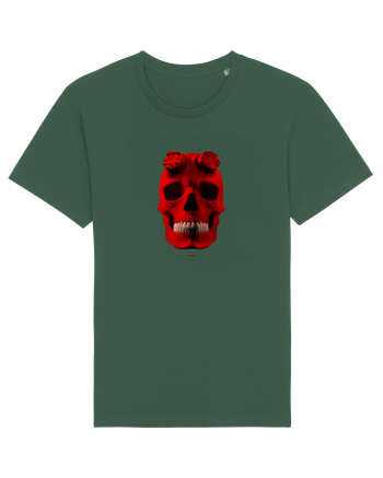 Craniu roșu - skull red 04 Bottle Green