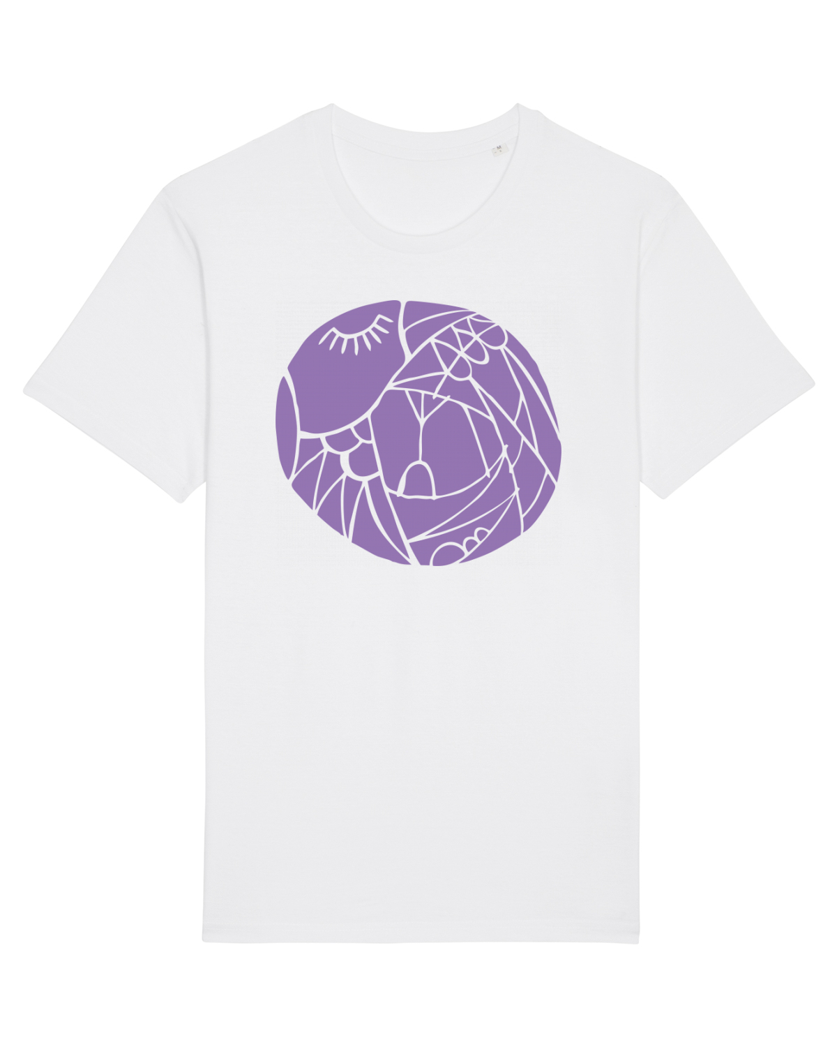 Tricou mânecă scurtă Unisex Rocker White