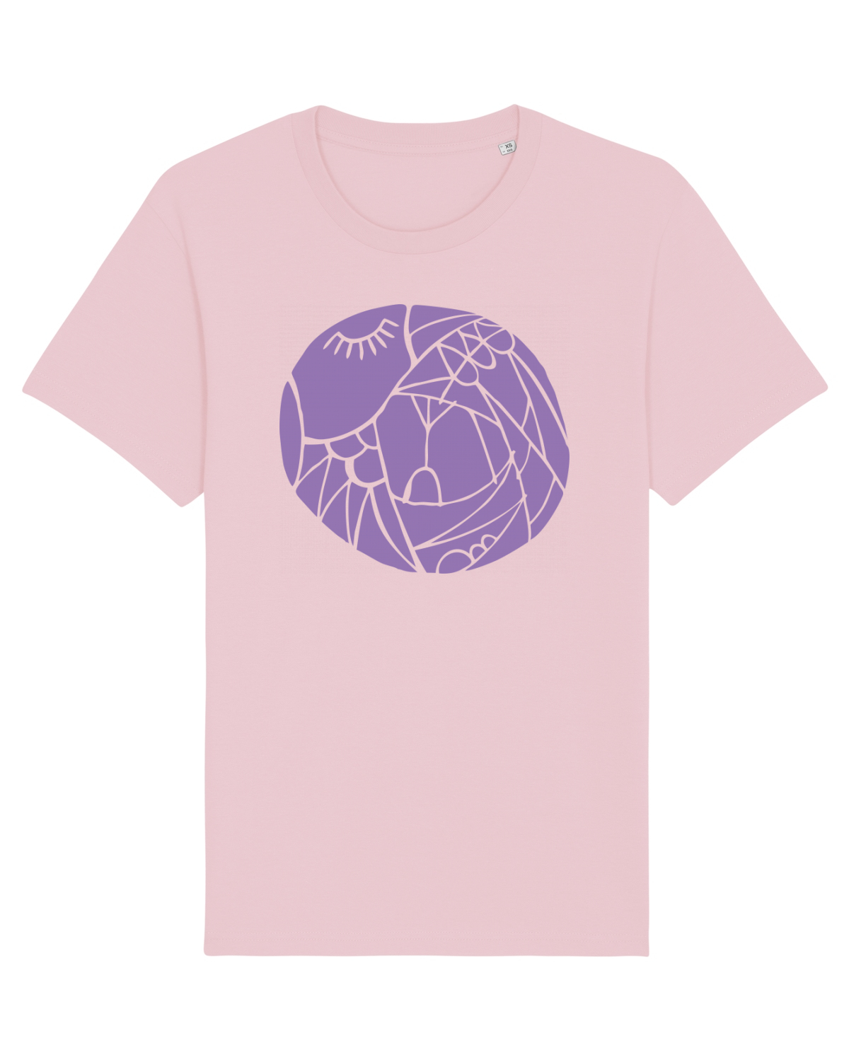 Tricou mânecă scurtă Unisex Rocker Cotton Pink