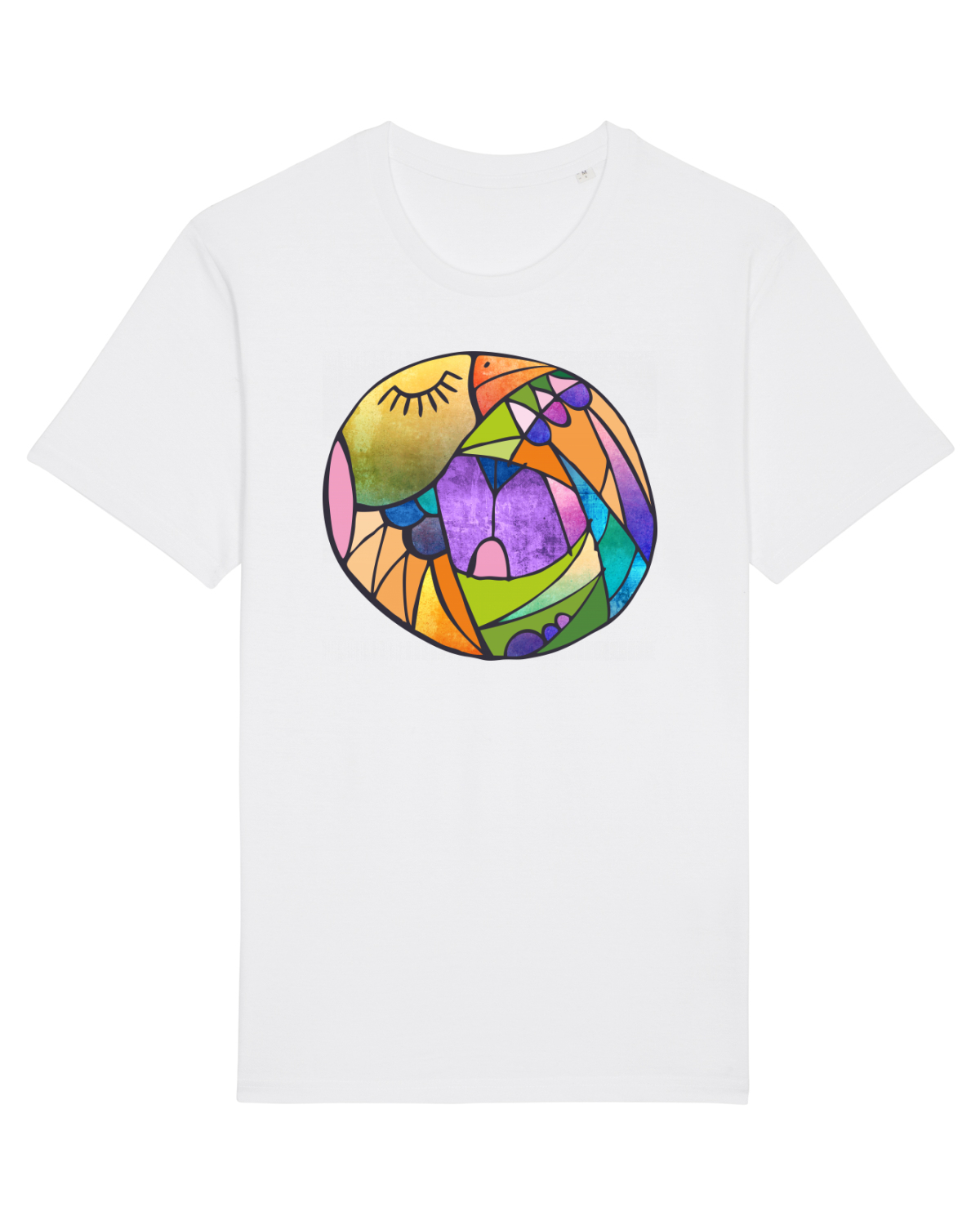 Tricou mânecă scurtă Unisex Rocker White