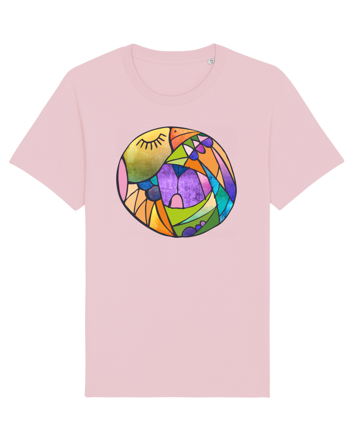 Tricou mânecă scurtă Unisex Rocker Cotton Pink