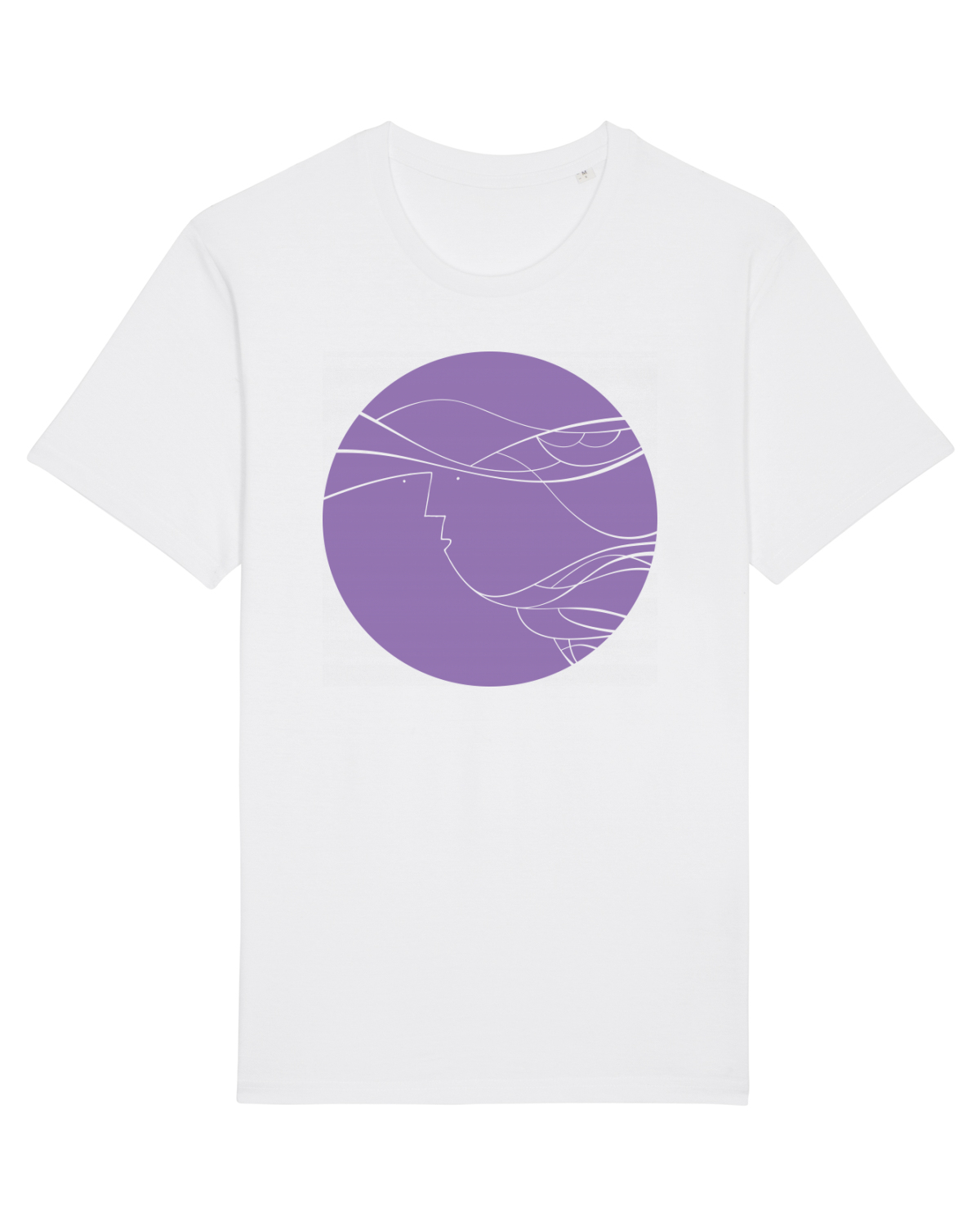 Tricou mânecă scurtă Unisex Rocker White