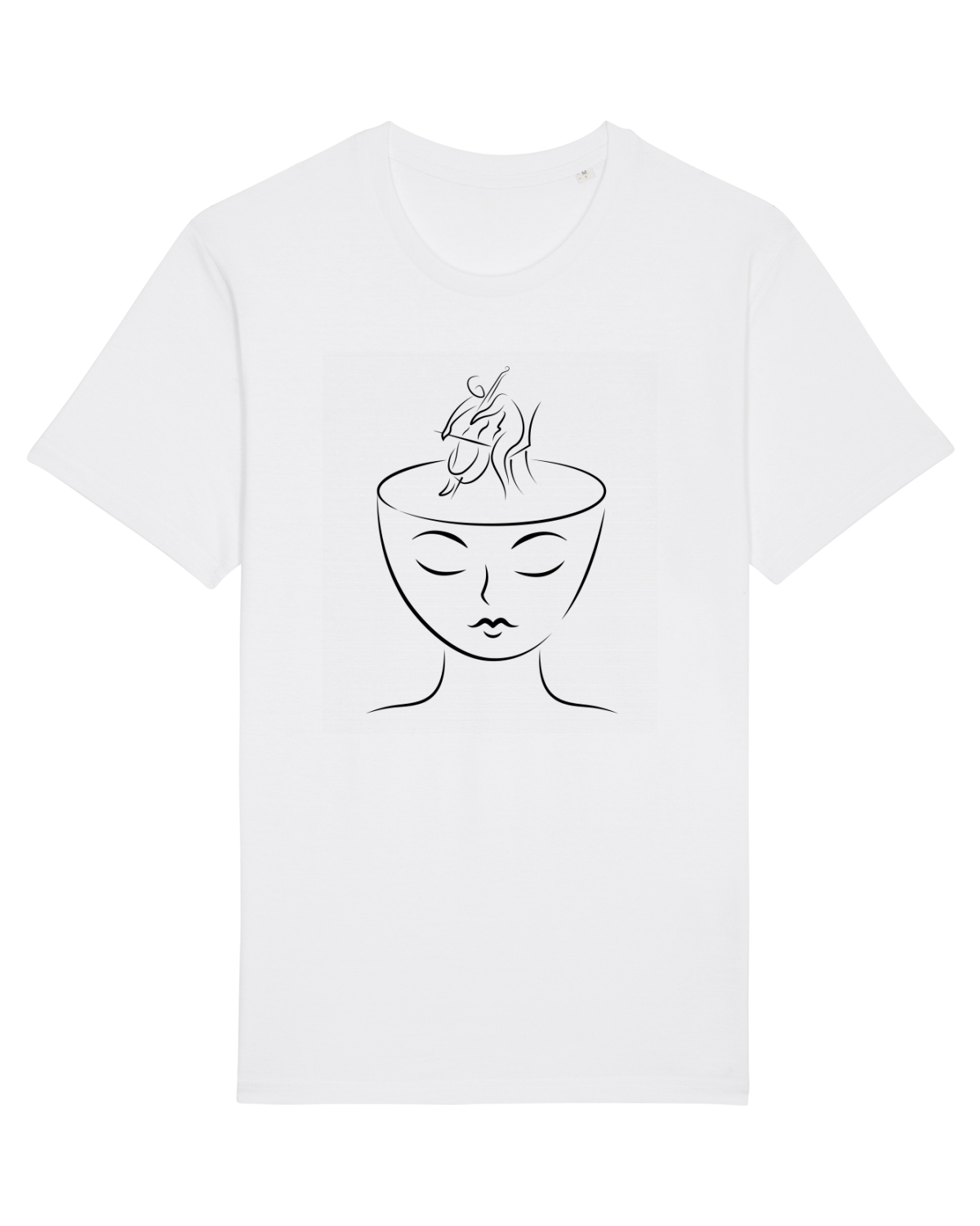 Tricou mânecă scurtă Unisex Rocker White