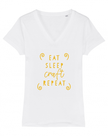 Eat, Sleep, Craft, Repeat White