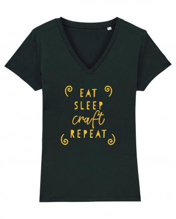 Eat, Sleep, Craft, Repeat Black