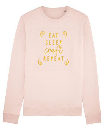 Eat, Sleep, Craft, Repeat Candy Pink