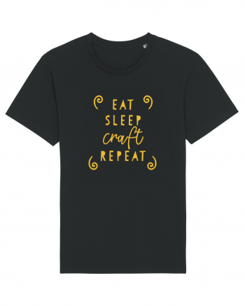 Eat, Sleep, Craft, Repeat Black