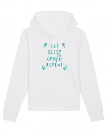 Eat, Sleep, Craft, Repeat ! White