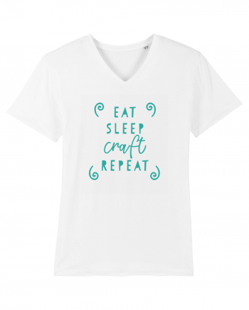 Eat, Sleep, Craft, Repeat ! White