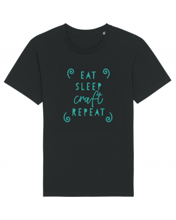 Eat, Sleep, Craft, Repeat ! Black