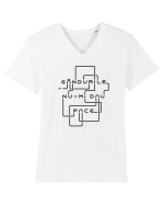 Gândurile nu-mi dau pace Tricou mânecă scurtă guler V Bărbat Presenter