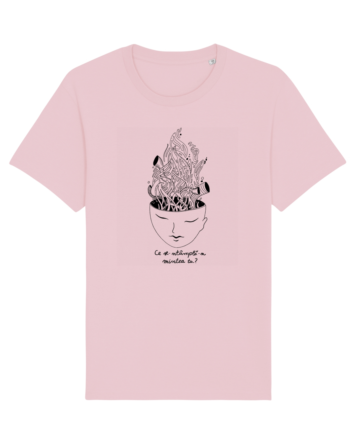 Tricou mânecă scurtă Unisex Rocker Cotton Pink