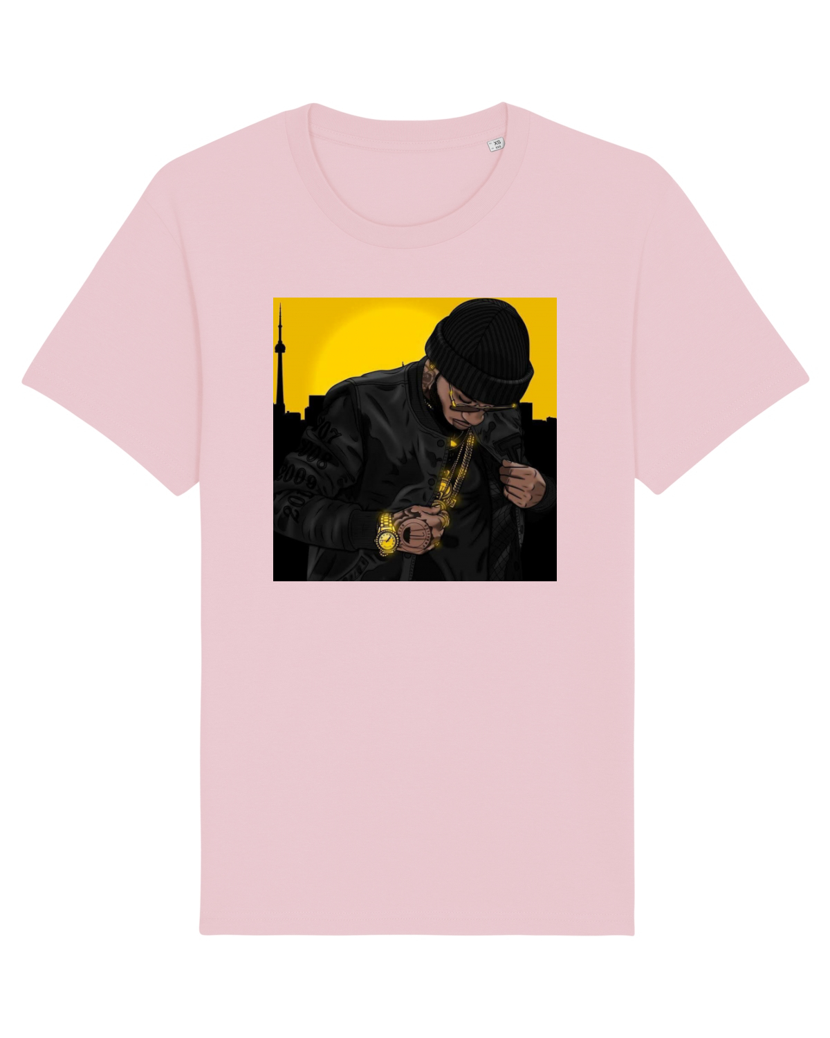 Tricou mânecă scurtă Unisex Rocker Cotton Pink