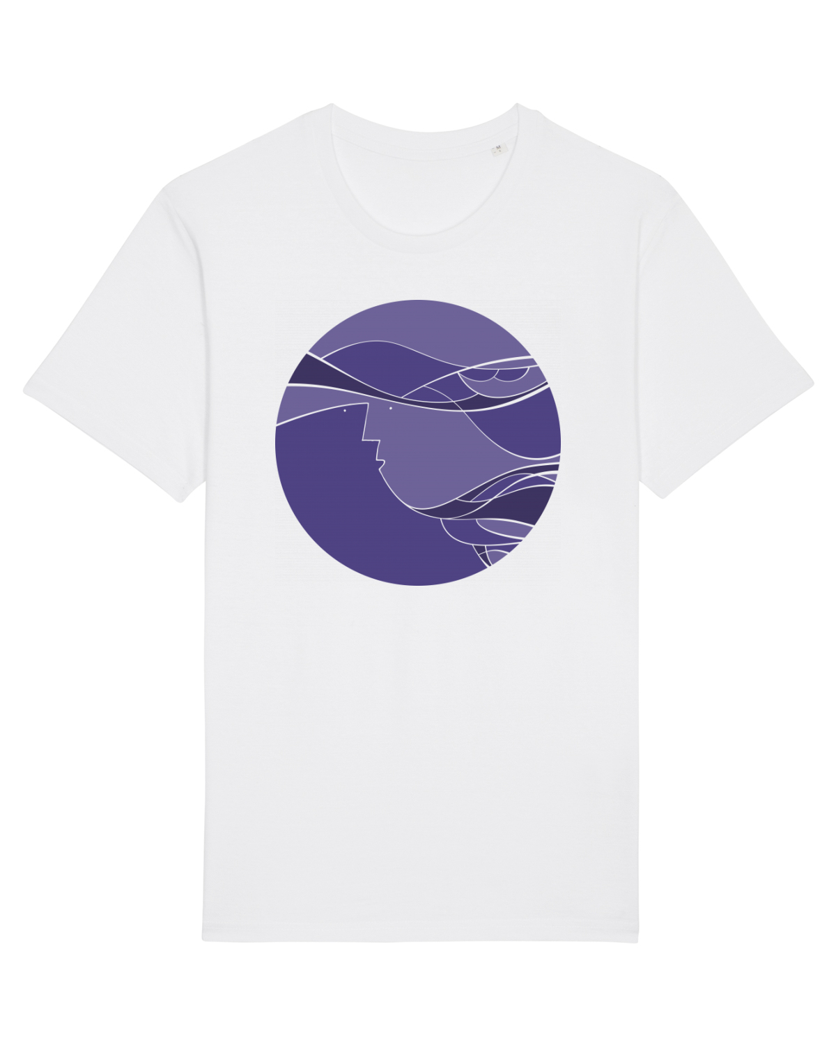 Tricou mânecă scurtă Unisex Rocker White
