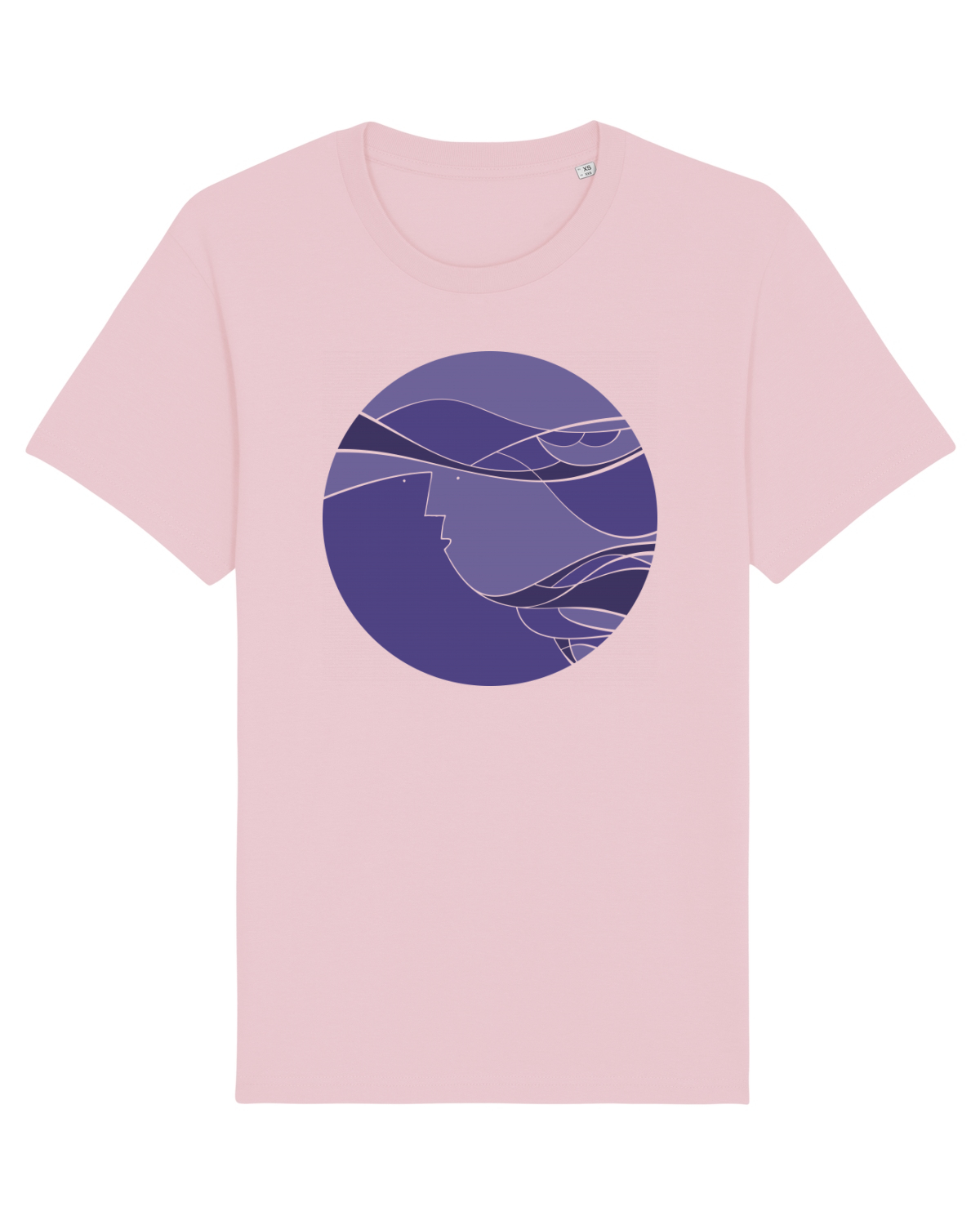 Tricou mânecă scurtă Unisex Rocker Cotton Pink