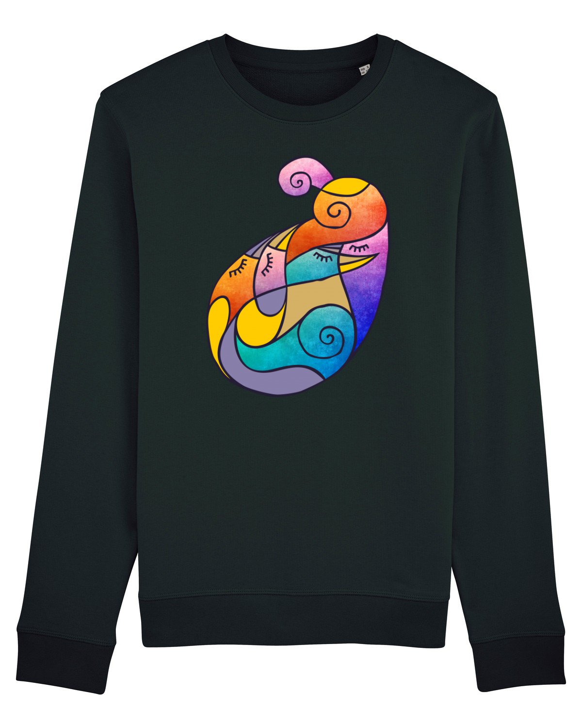 Bluză mânecă lungă Unisex Rise Black
