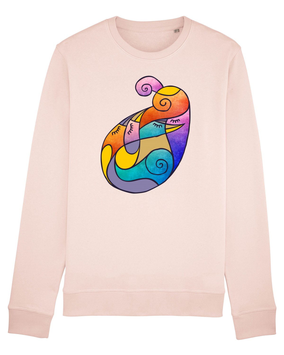 Bluză mânecă lungă Unisex Rise Candy Pink