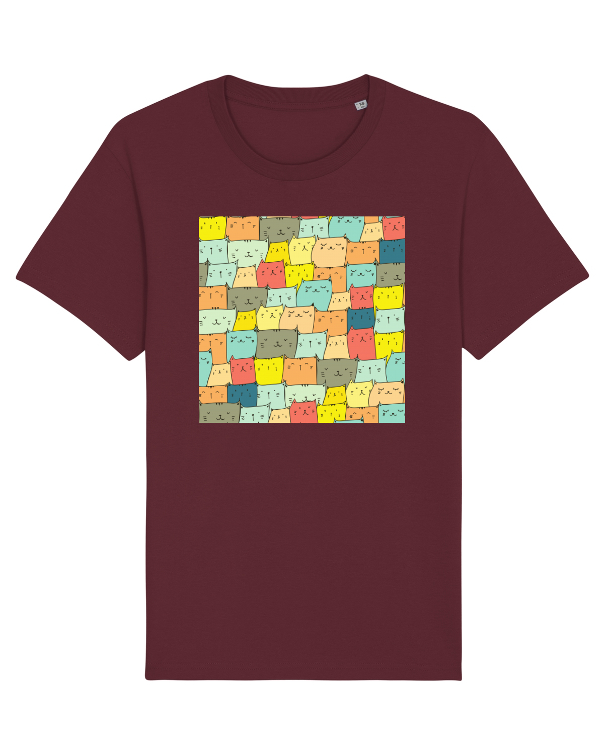 Tricou mânecă scurtă Unisex Rocker Burgundy