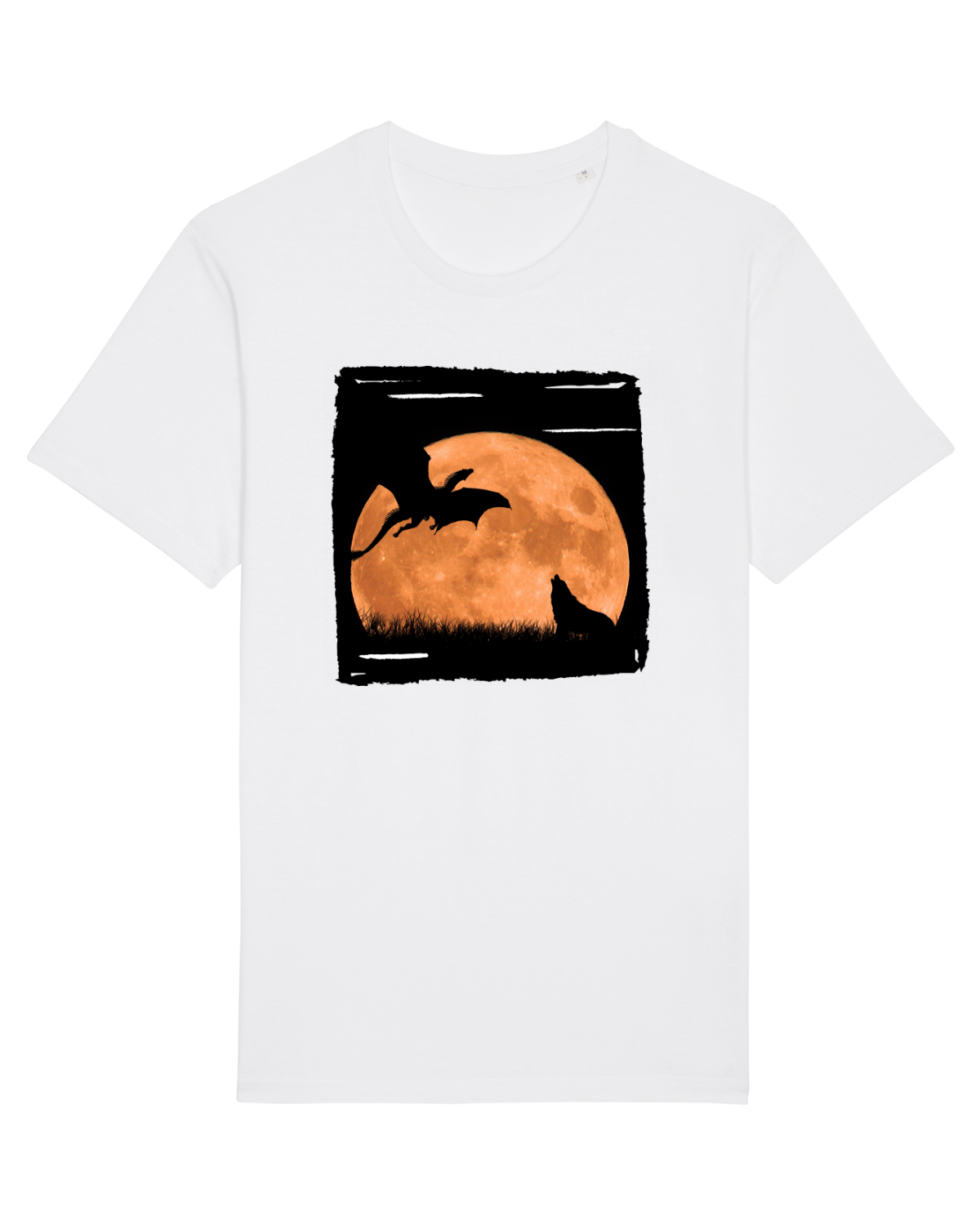 Tricou mânecă scurtă Unisex Rocker White
