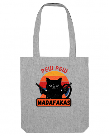 Pew Pew Madafakas Cat Heather Grey