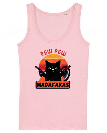 Pew Pew Madafakas Cat Cotton Pink