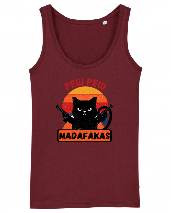 Pew Pew Madafakas Cat Burgundy