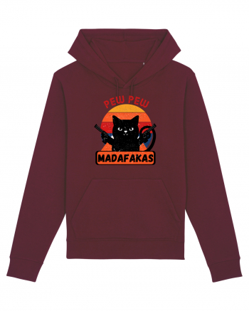 Pew Pew Madafakas Cat Burgundy