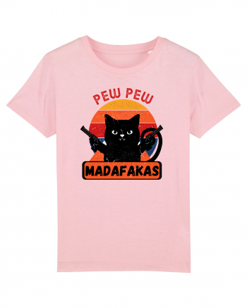 Pew Pew Madafakas Cat Cotton Pink