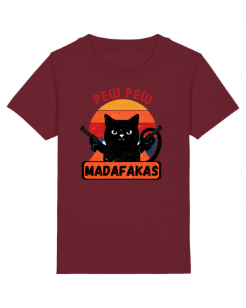 Pew Pew Madafakas Cat Burgundy