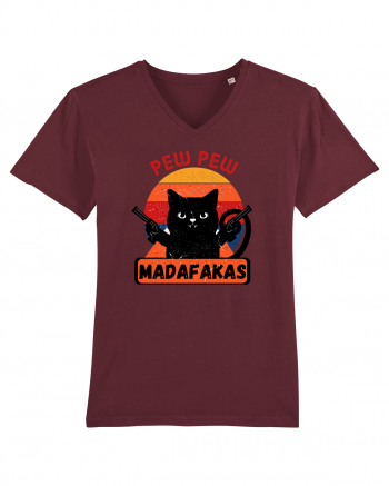 Pew Pew Madafakas Cat Burgundy