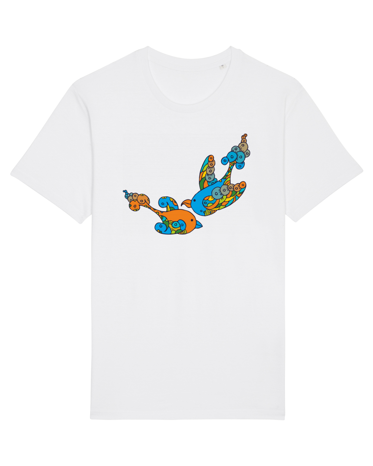Tricou mânecă scurtă Unisex Rocker White