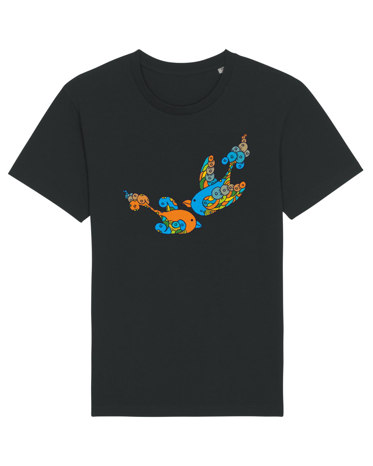 Tricou mânecă scurtă Unisex Rocker Black