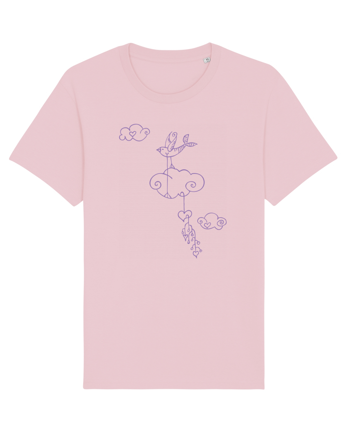 Tricou mânecă scurtă Unisex Rocker Cotton Pink