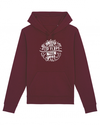 Go Where Your Flip Flops Take You! Burgundy