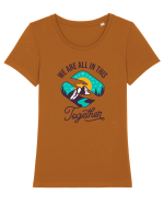 We Are All In This Together Tricou mânecă scurtă guler larg fitted Damă Expresser